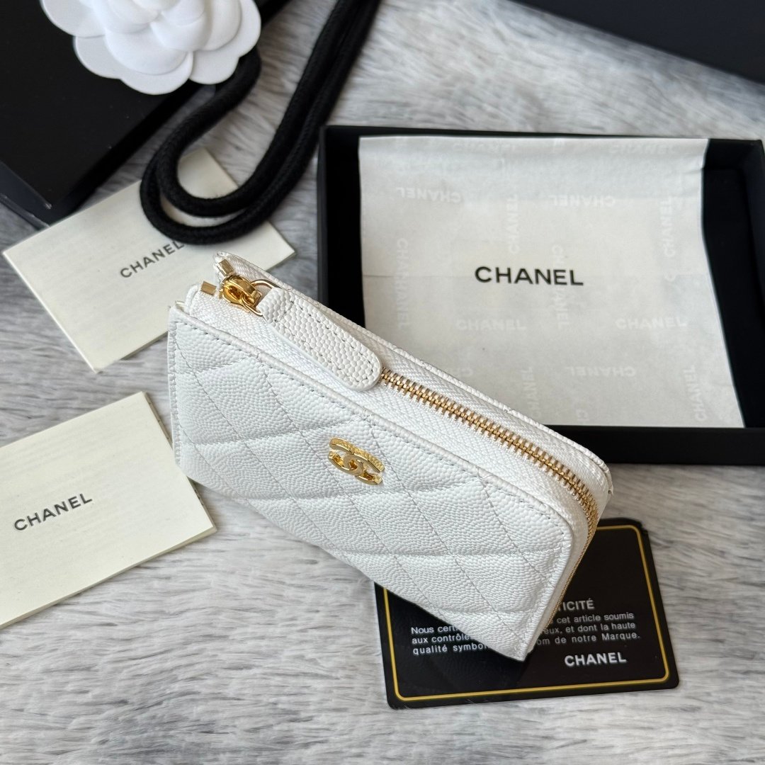 Chanel Portefeuille zippé matelassé