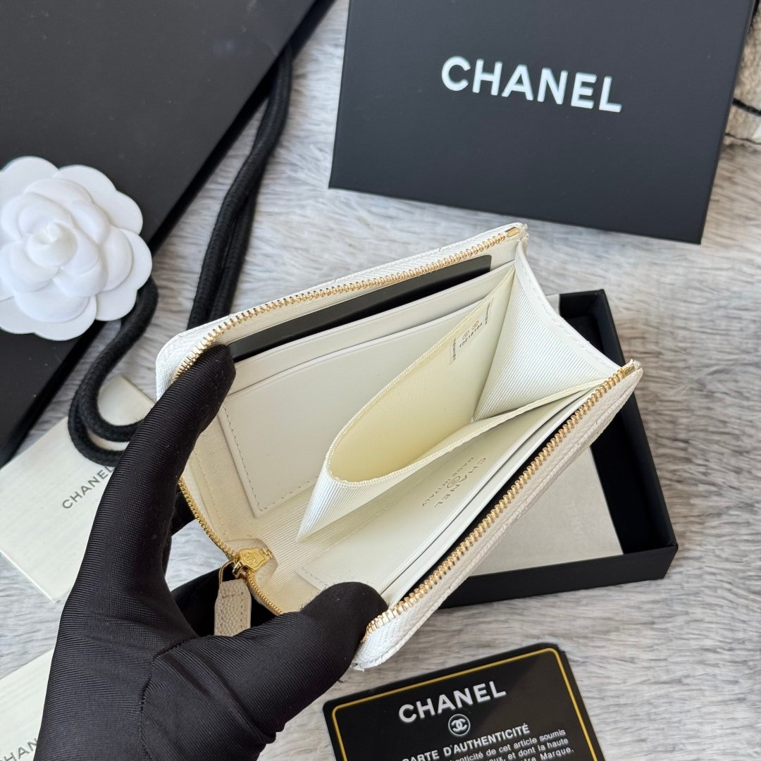 Chanel Portefeuille zippé matelassé