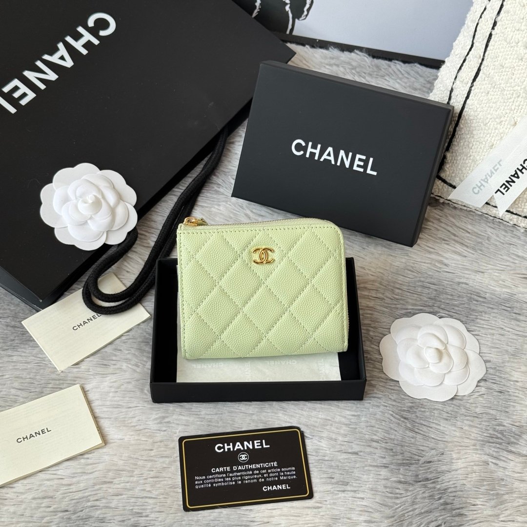 Chanel Portefeuille zippé matelassé