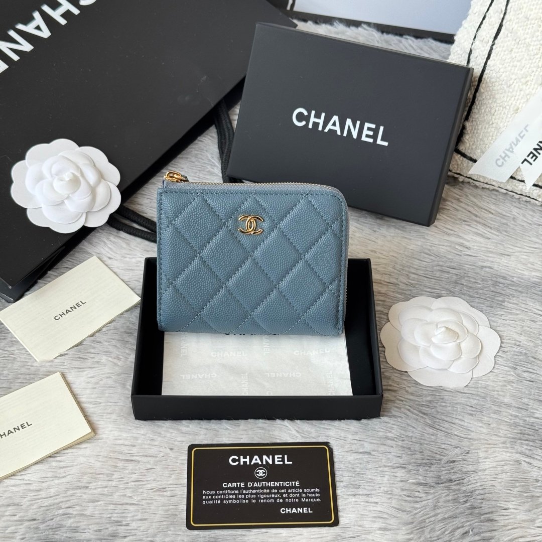 Chanel Portefeuille zippé matelassé