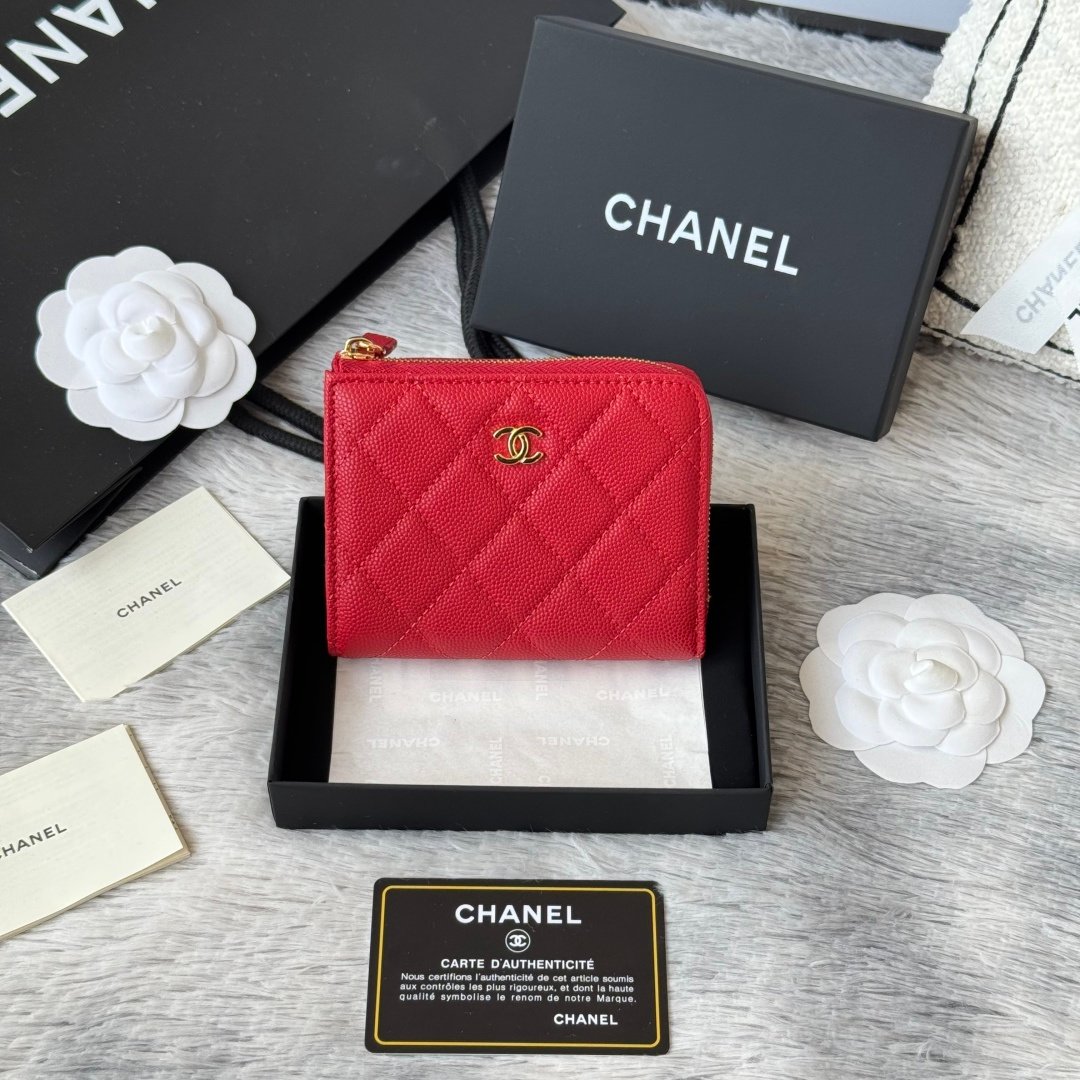 Chanel Portefeuille zippé matelassé