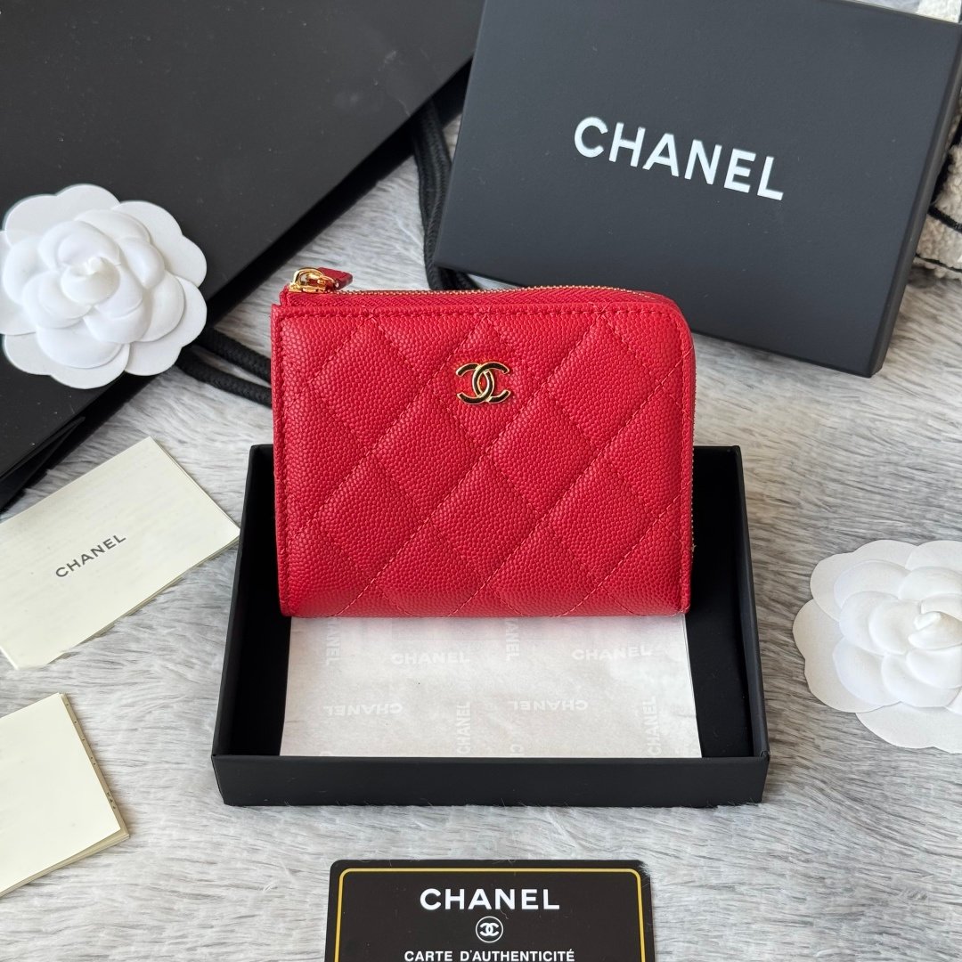 Chanel Portefeuille zippé matelassé