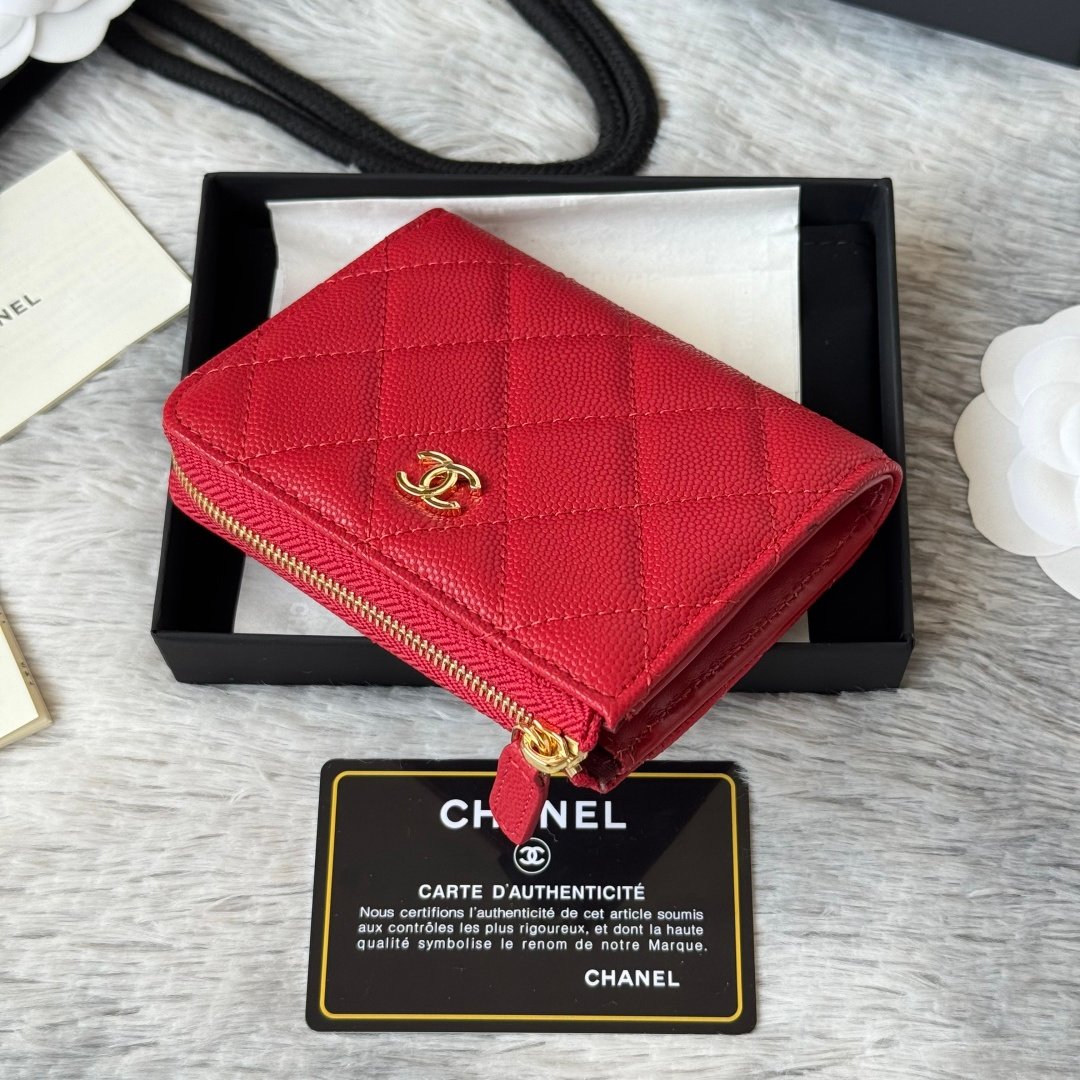 Chanel Portefeuille zippé matelassé