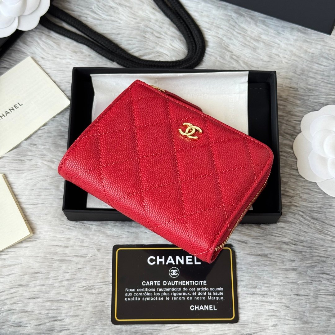 Chanel Portefeuille zippé matelassé