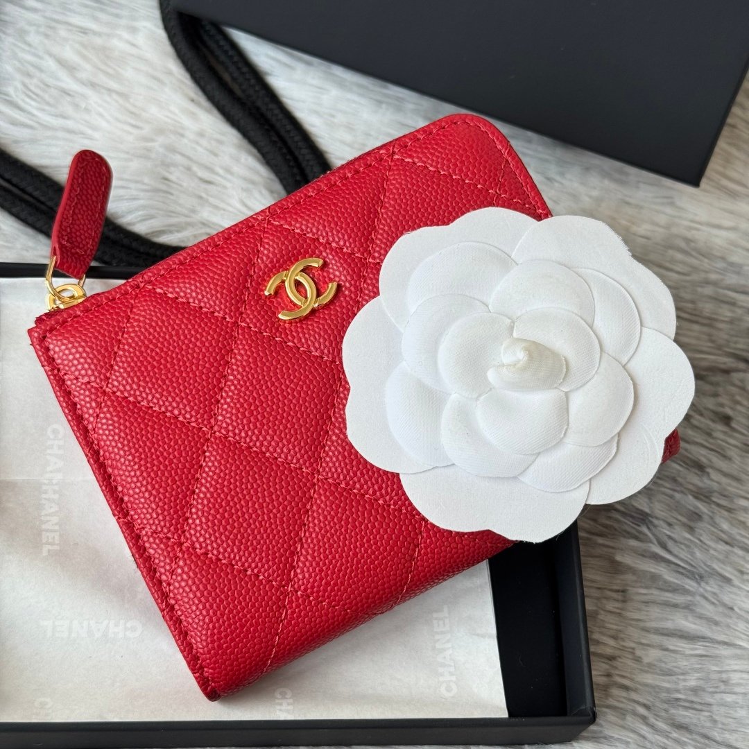 Chanel Portefeuille zippé matelassé