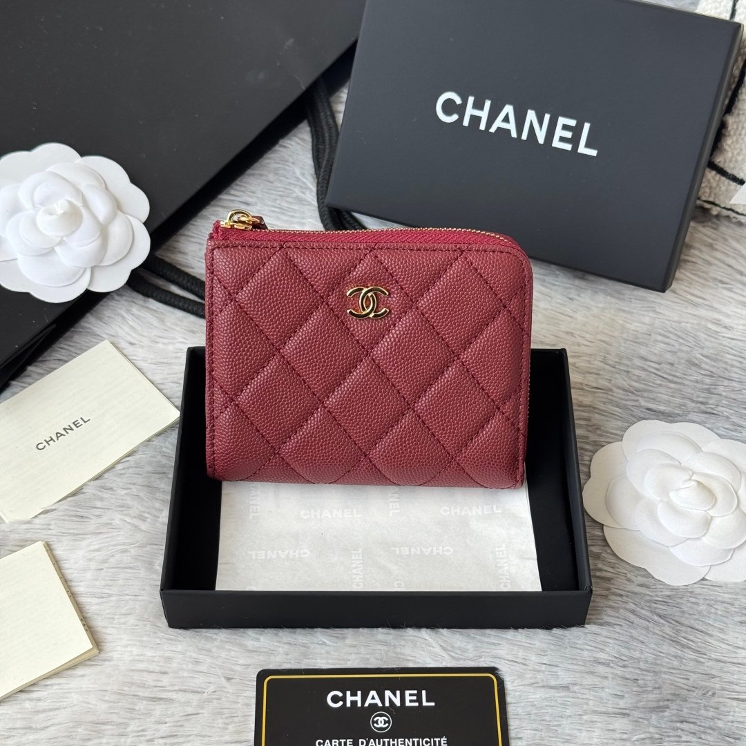 Chanel Portefeuille zippé matelassé