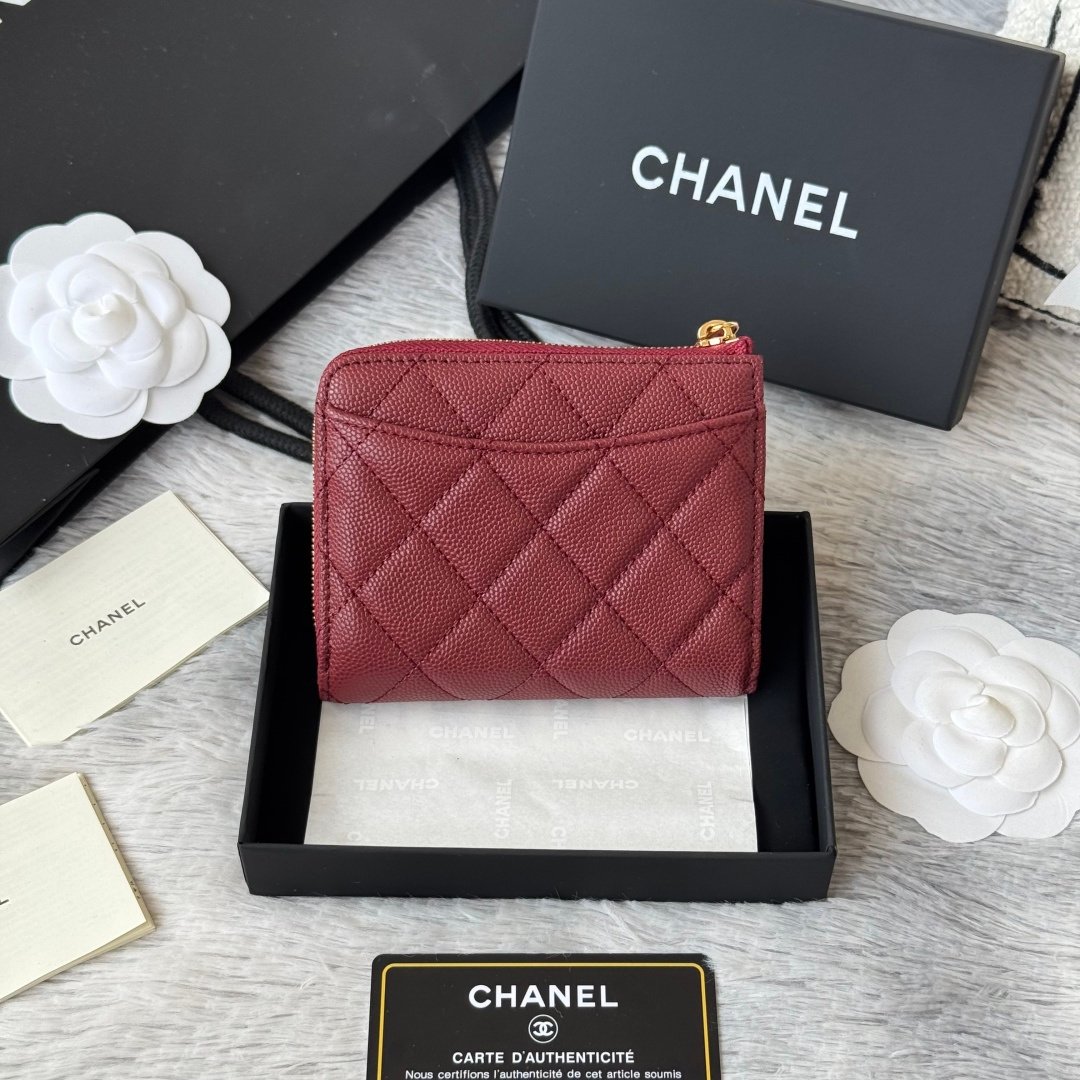 Chanel Portefeuille zippé matelassé