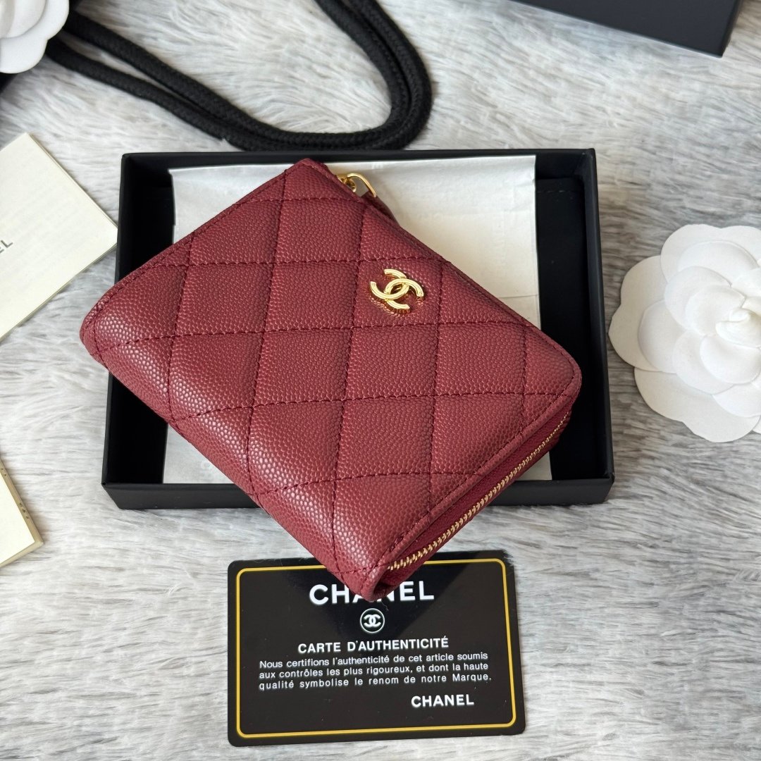 Chanel Portefeuille zippé matelassé