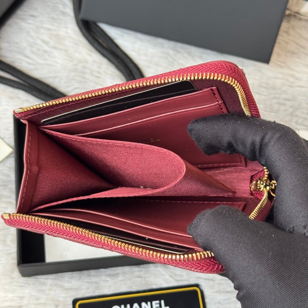 Chanel Portefeuille zippé matelassé