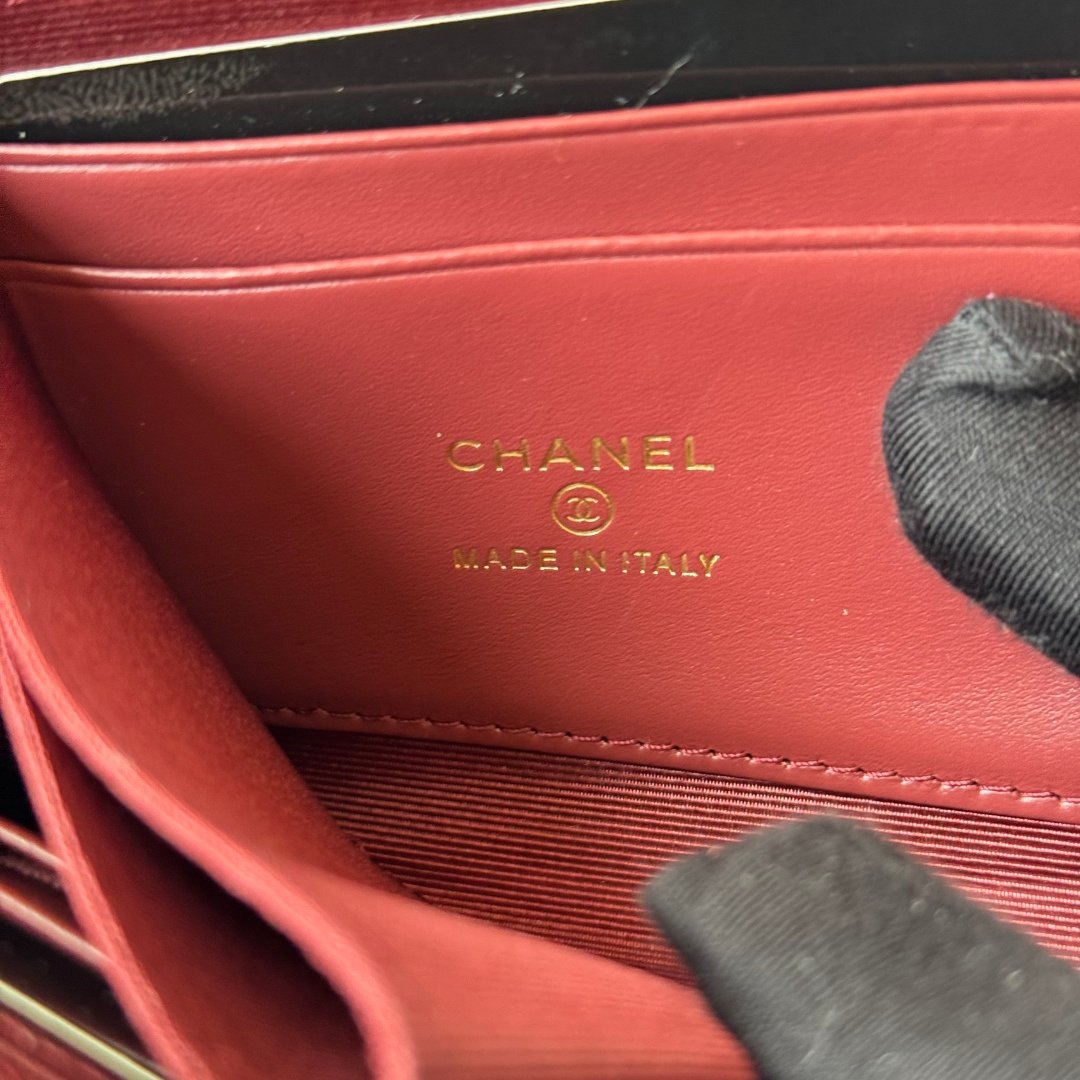 Chanel Portefeuille zippé matelassé