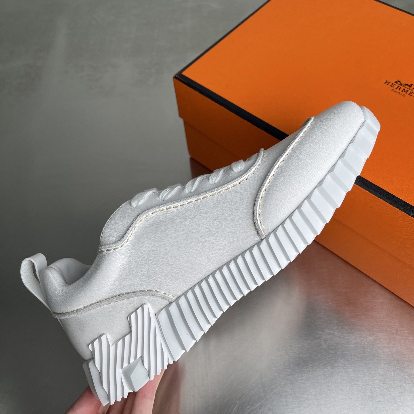 Hermès Bouncing Blanc Monochrome