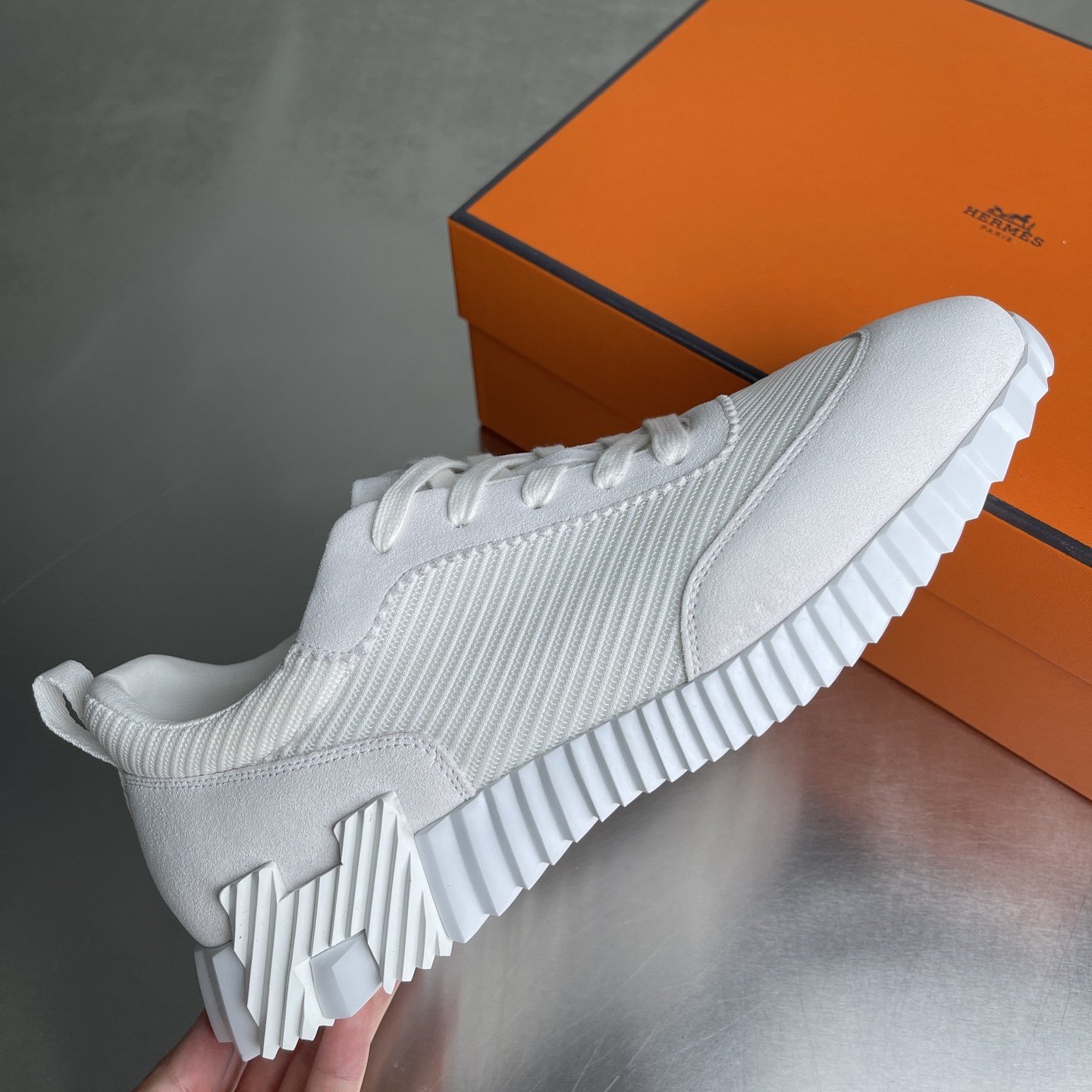 Hermès Bouncing Blanc Tissu