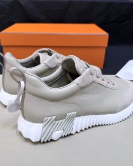 Hermès Bouncing Gris Perle et Blanc