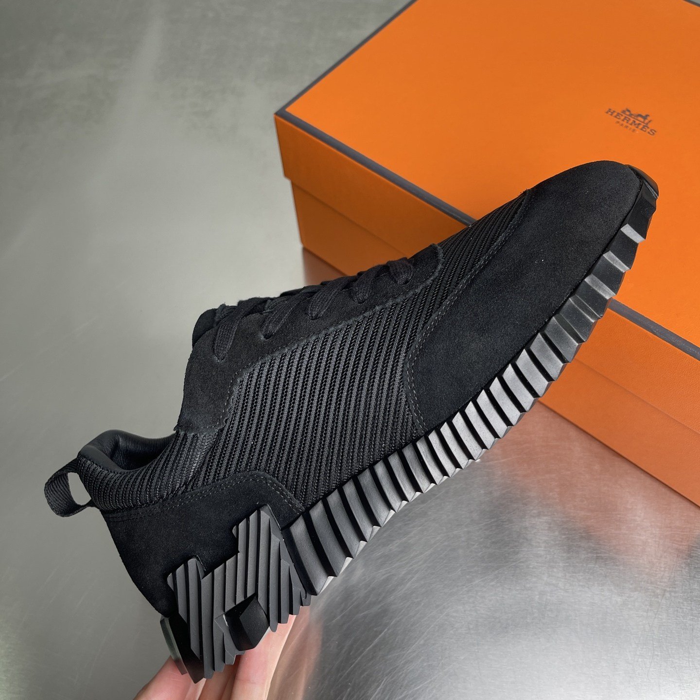 Hermès Bouncing Noir Tissu