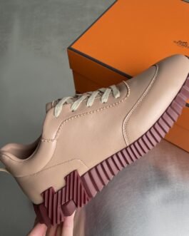 Hermès Bouncing Rose Poudré et Bordeaux