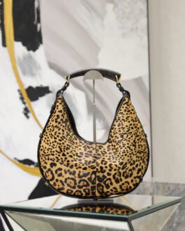 Saint Laurent Mombasa – Léopard – Cuir et finition façon poulain – Moyen format