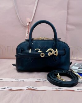 Miu Miu Aventure – Bleu marine – Cuir – Petit format