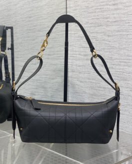 Dior D-Journey – Noir – Cuir Cannage – Petit format