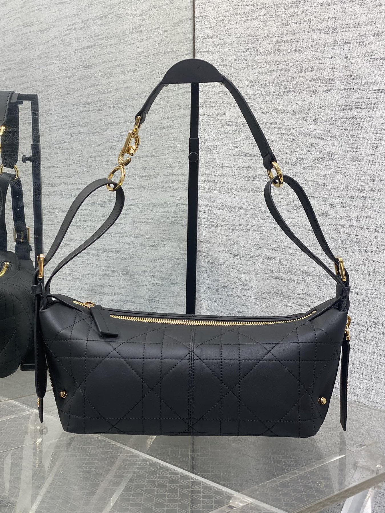 Dior D-Journey – Noir – Cuir Cannage – Petit format