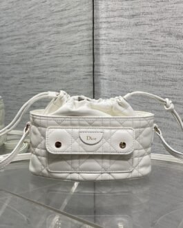 Dior Adiorable Mini Bucket Blanc