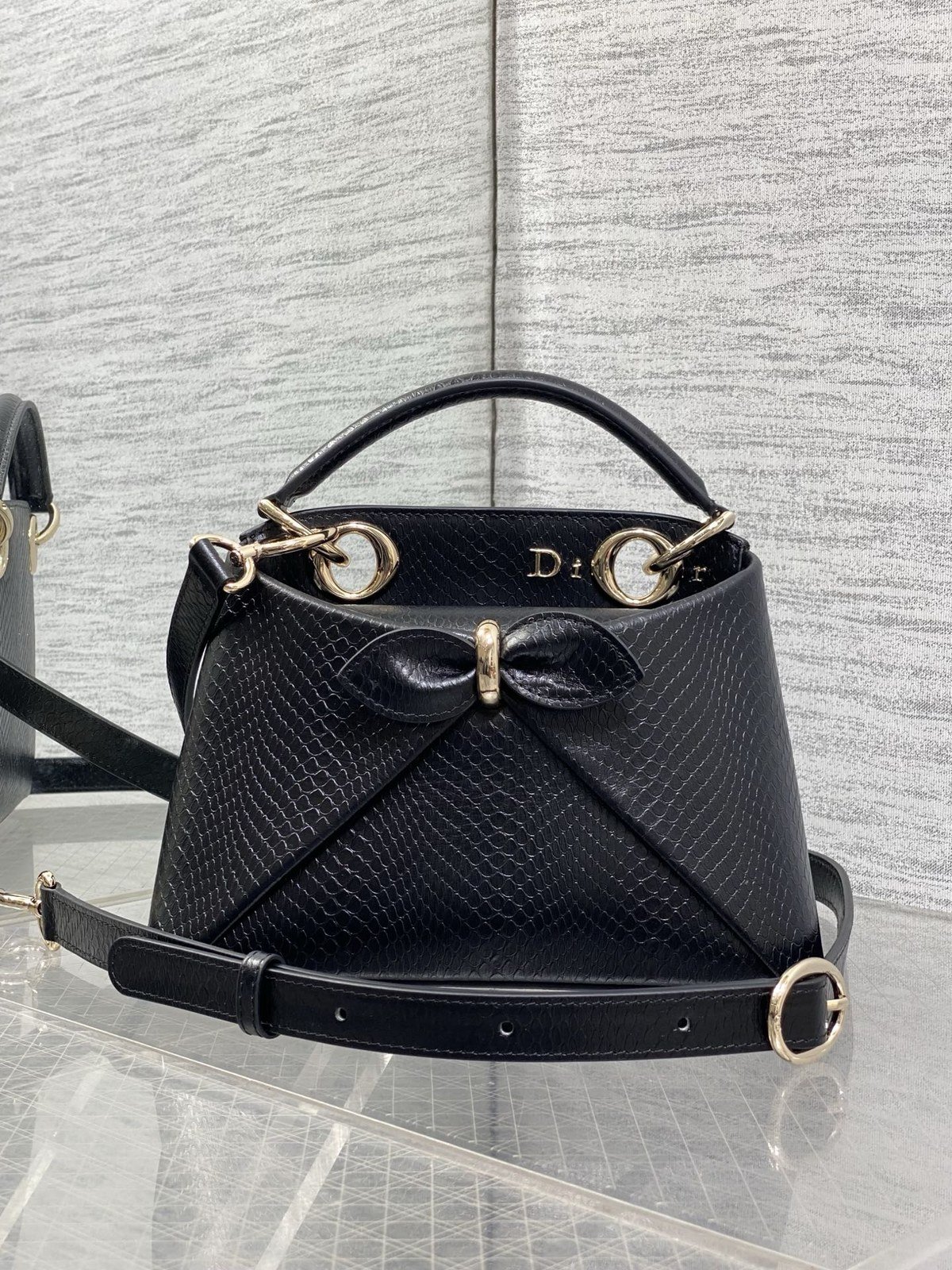 Dior My Tender Dior Top Handle Mini Noir