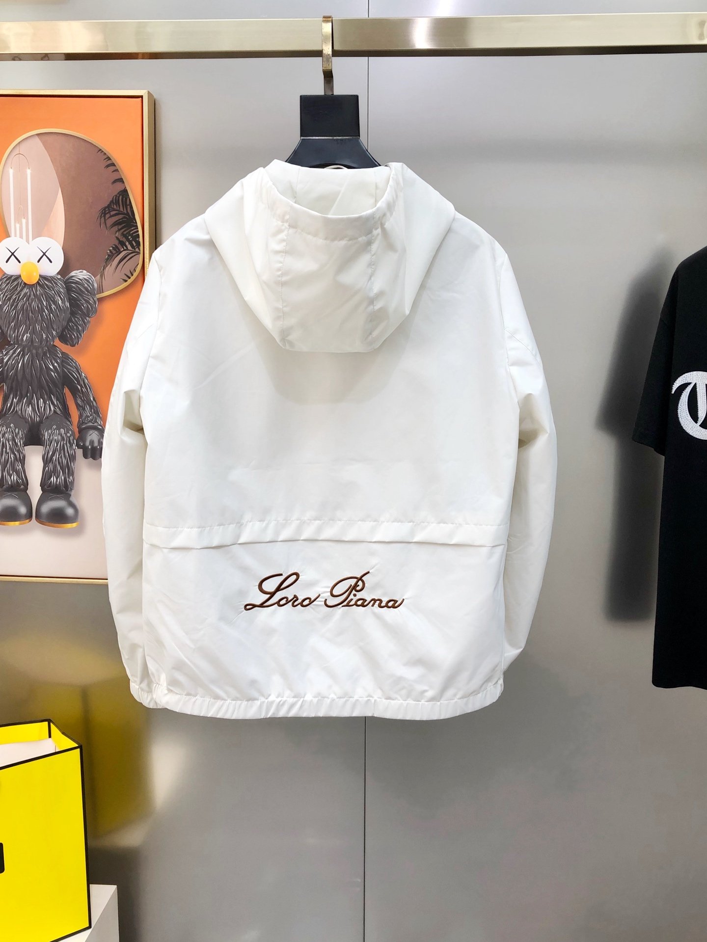 Loro Piana Veste légère à capuche – Blanc - vue 5