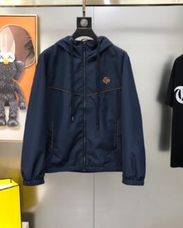 Loro Piana Veste légère à capuche – Noir