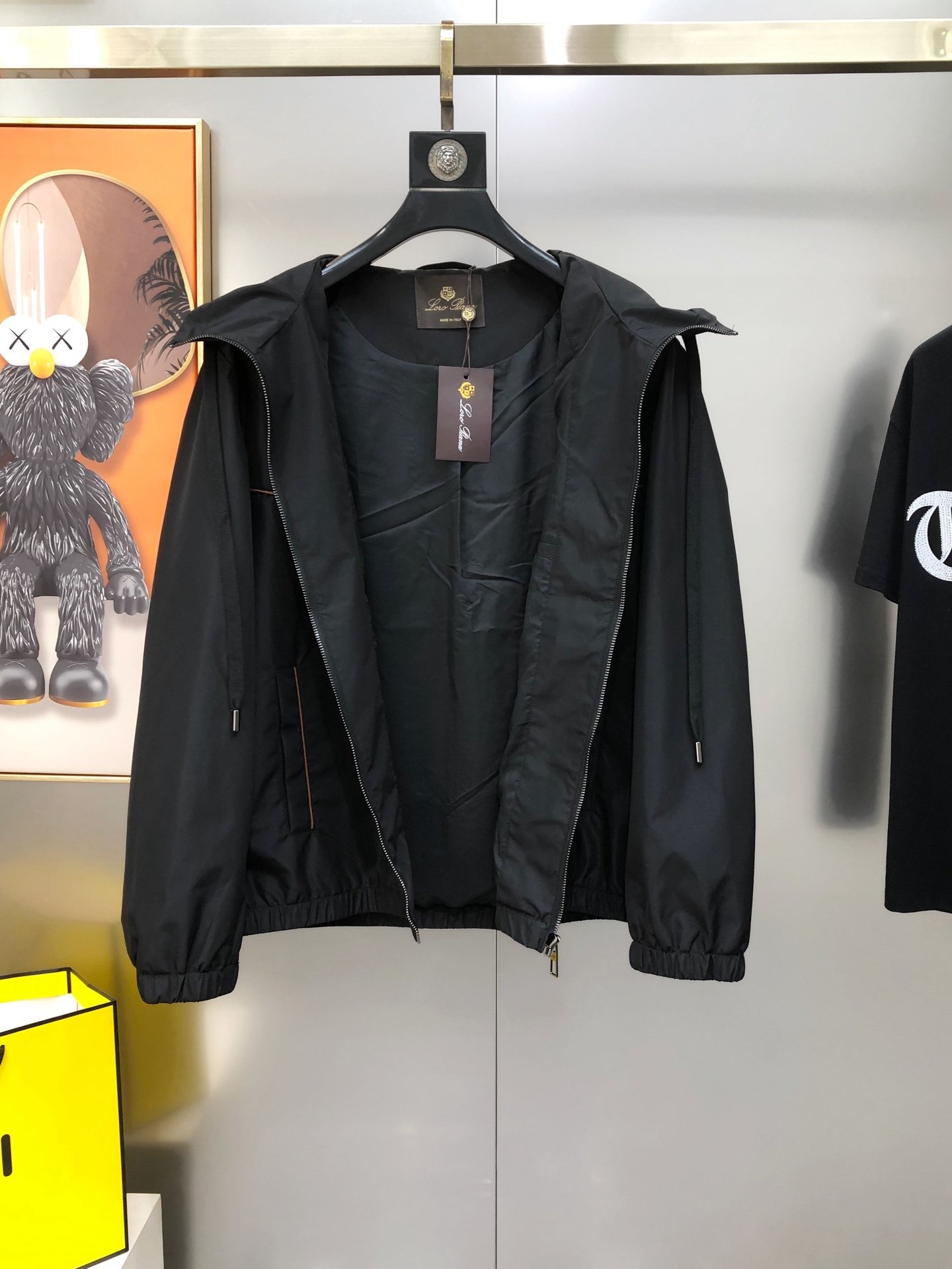 Loro Piana Veste légère à capuche – Noir - vue 3