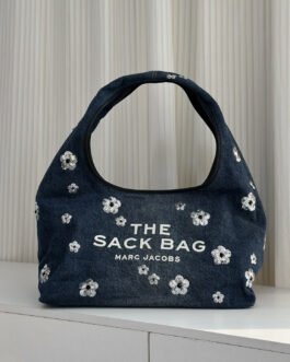 Marc Jacobs The Sack Bag en denim à fleurs