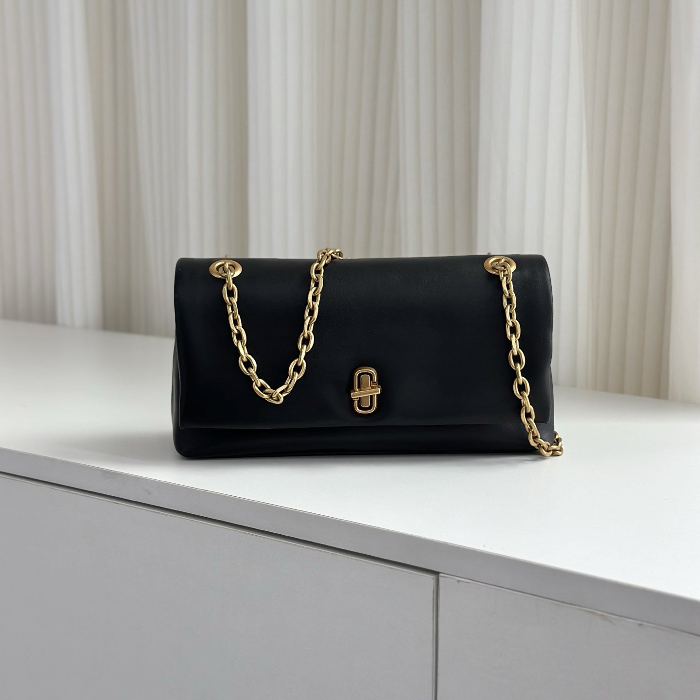 Marc Jacobs Mini sac à rabat avec bandoulière chaîne - vue 4