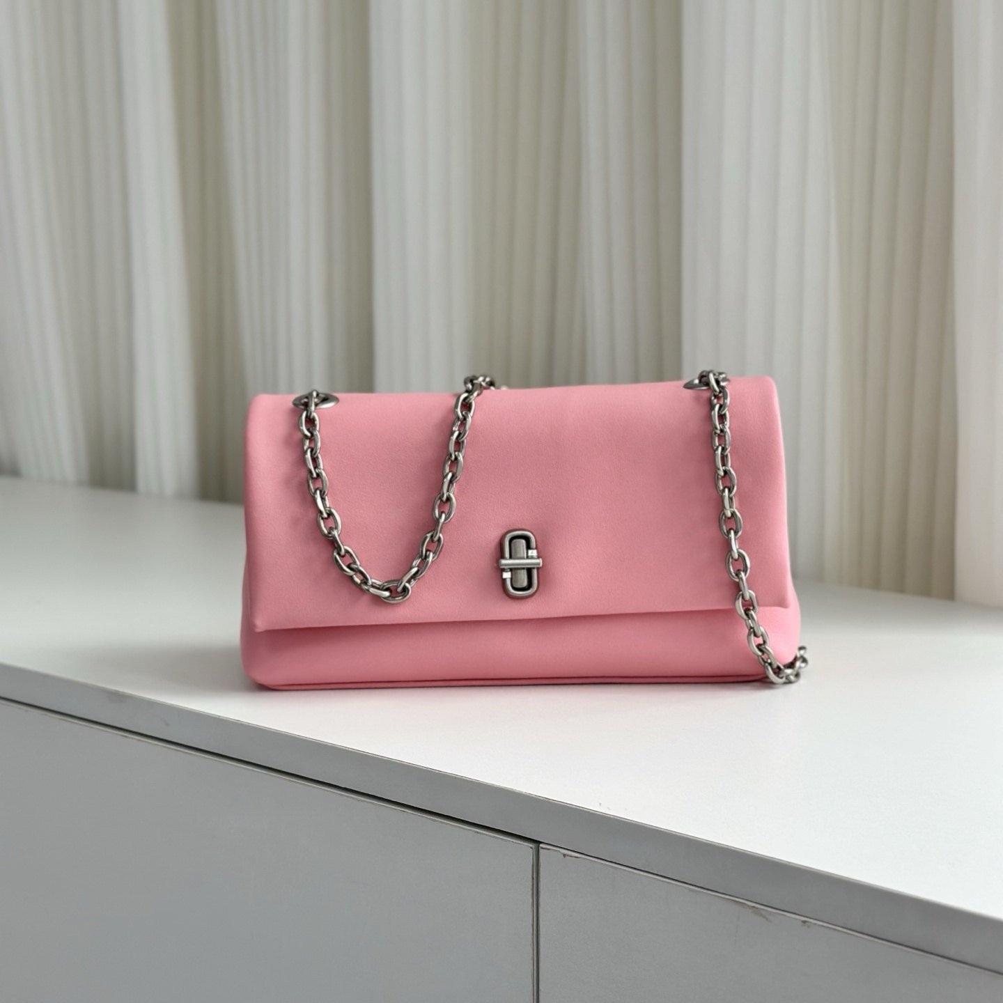 Marc Jacobs Mini sac à rabat avec bandoulière chaîne - vue 3