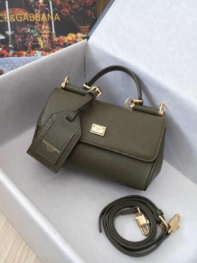 dolce & gabbana sac sicily structuré avec porte-étiquette assorti - vue 5