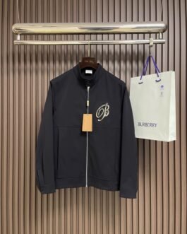 Billionaire Veste noire zippée à broderie dorée