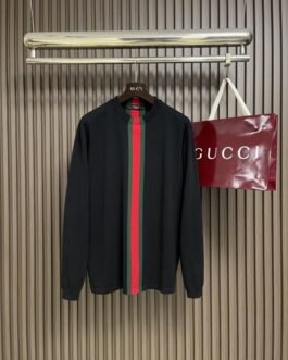 Gucci Veste de survêtement zippée à bandes vertes et rouges