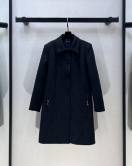 Gucci Manteau droit boutonné à poches zippées