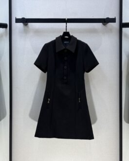 Gucci Robe chemise courte à manches courtes