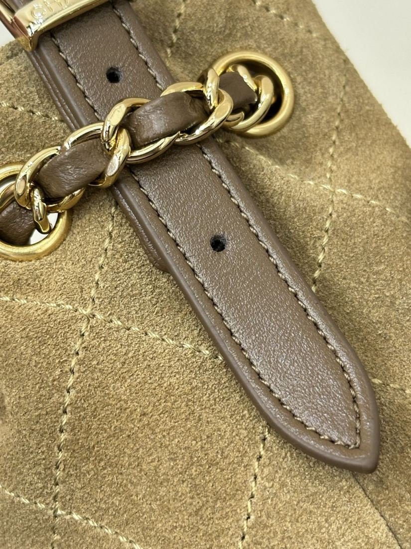 Chanel Sac à main matelassé à anse et chaîne dorée – Image 4